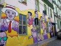 South America Chile ValparaÃÂ­so Valparaiso Graffiti Mural Colorful Alleys Street Art Gallery Illustrations Art History Figures